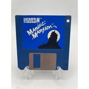 Lucas Film Game Maniac Mansion 1987 IBM PC XT AT PS/2 Tandy Floppy disc Untested